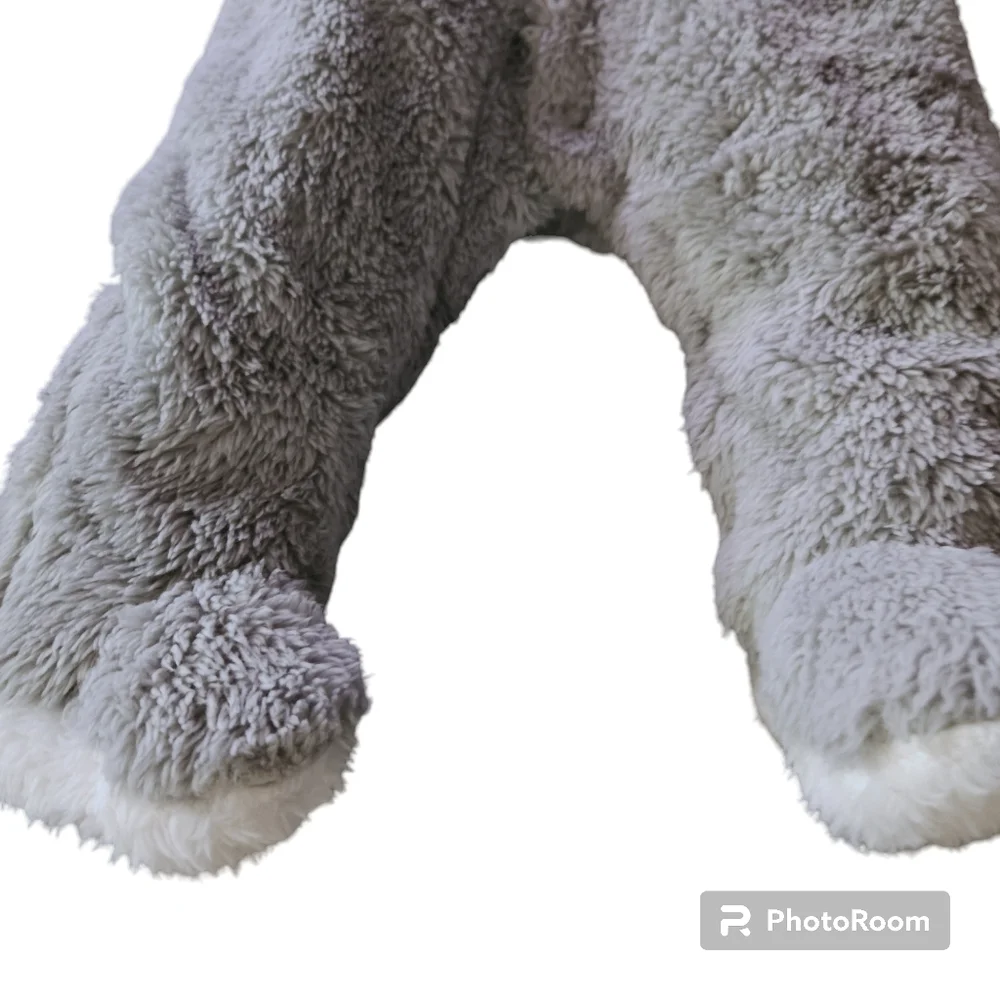 Baby Fleece Baby 0-3M Bear Grey Footed Hooded Snowsuit Winter Bunting Sherpa